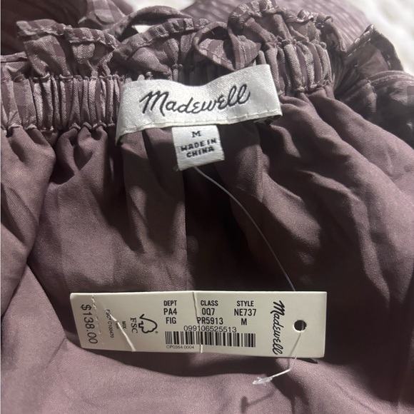 NWT MADWELL Women’s Square-Neck Tiered Midi Dress - Picture 11 of 15